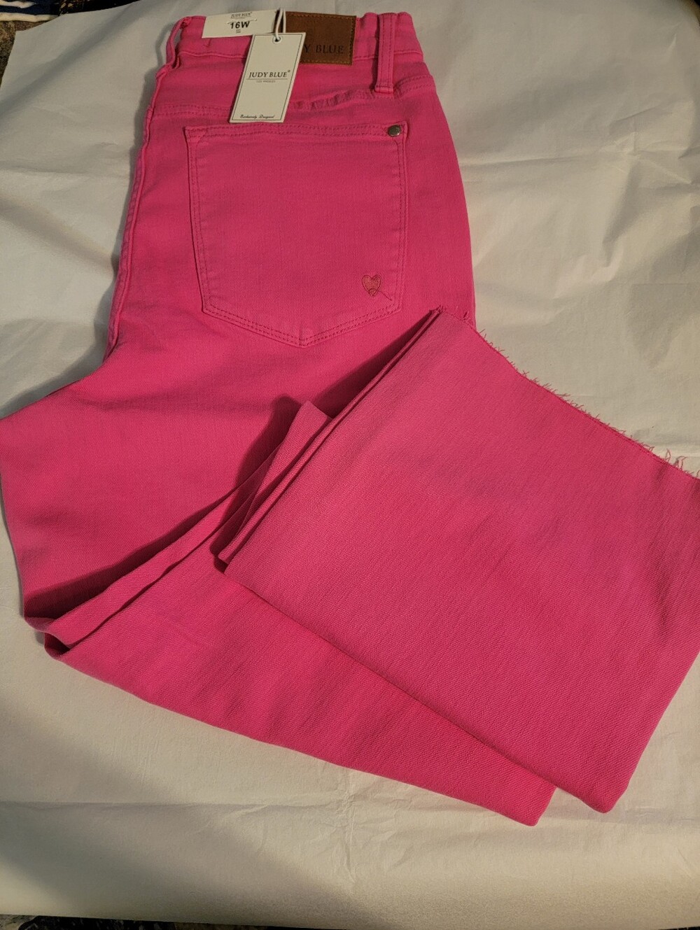 Judy Blue Hot Pink High-Rise Stretch Jeans